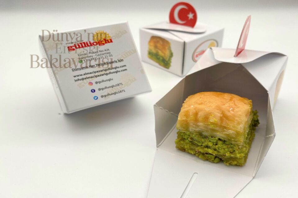 Tek Dilimlik Fıstıklı Özel Kuru Baklava
