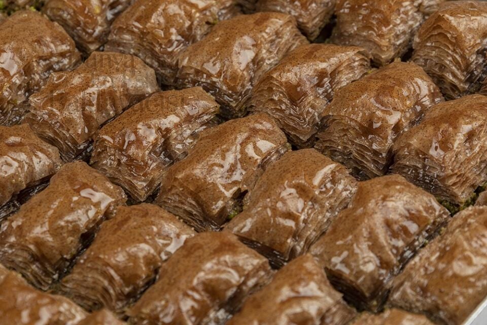Baklava with Stevia, Grape Seed Flour, and Pistachios